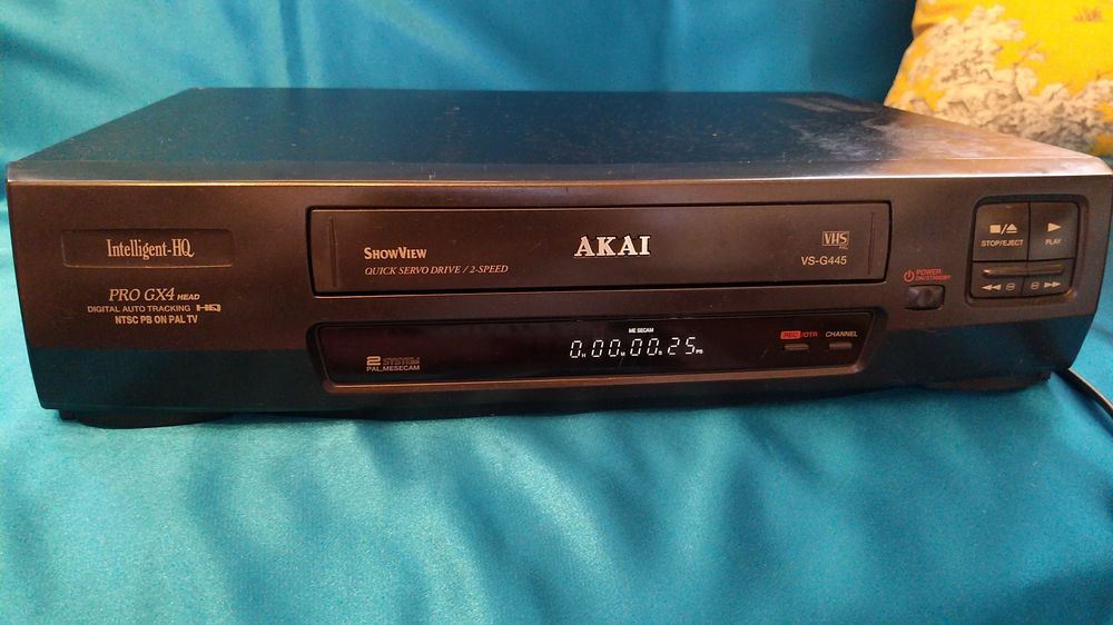 leitor vhs akai vs g445