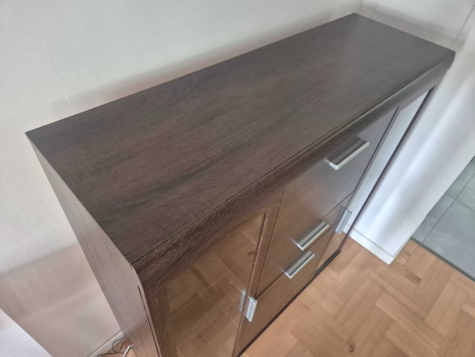 Witryna/komoda LED - kolor wenge - bardzo dobry stan