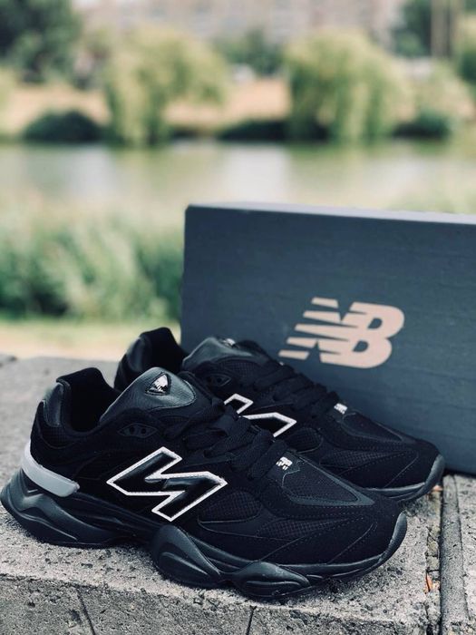 New Balance Gore-Tex WaterProof Termo Кросовки мужские черные Нью беланс топ качество Ньюбелансы 9060 NB Прочные легкие красивки Кросовки кожаные