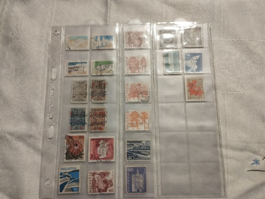 Coleção de selos antigos