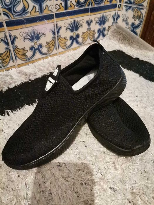 Sapatos Confortáveis Homem Cor Preta Nr.39