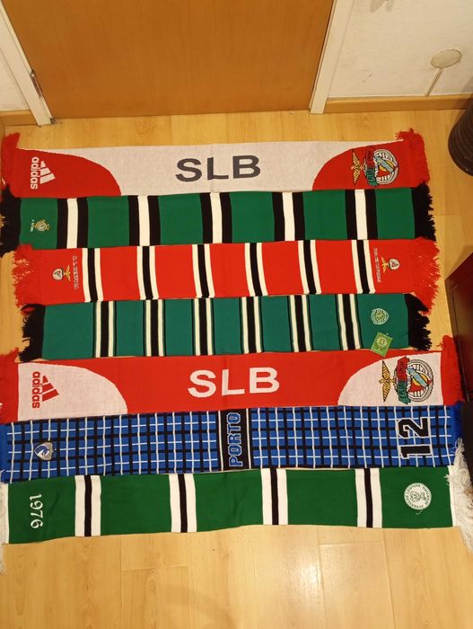 Cachecol duplo ultras futebol clubes nacionais, artigo de coleção