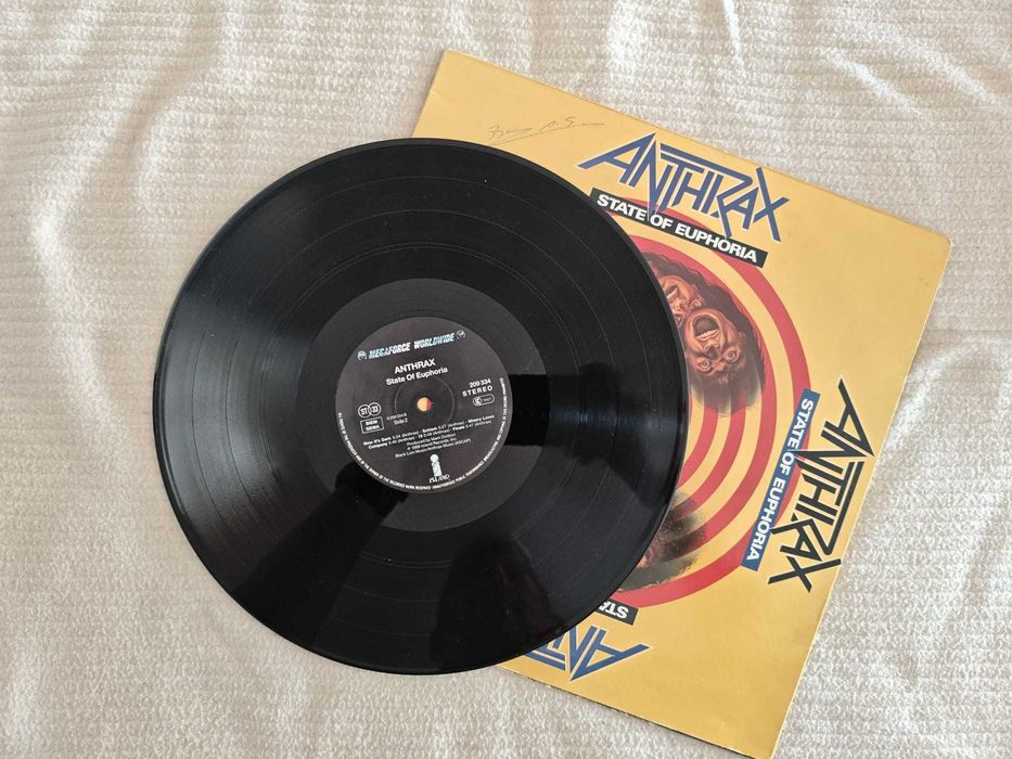Vinil Anthrax – State of Euphoria – Bom Estado (Raro)