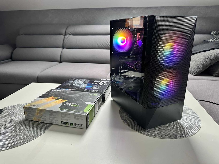 Komputer Gamingowy RGB i7 8700K, gtx 1060 6GB, 24gb ram ddr4 ssd +hdd