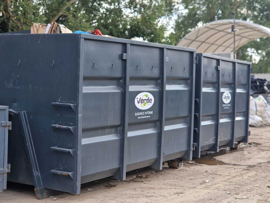Odbiór odpadów opakowaniowych, odbiór makulatury i folii, kontenery