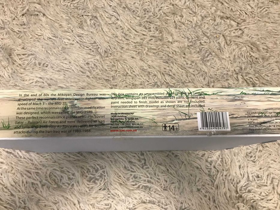 Сборная модель разведывательного самолета МиГ-25РБ