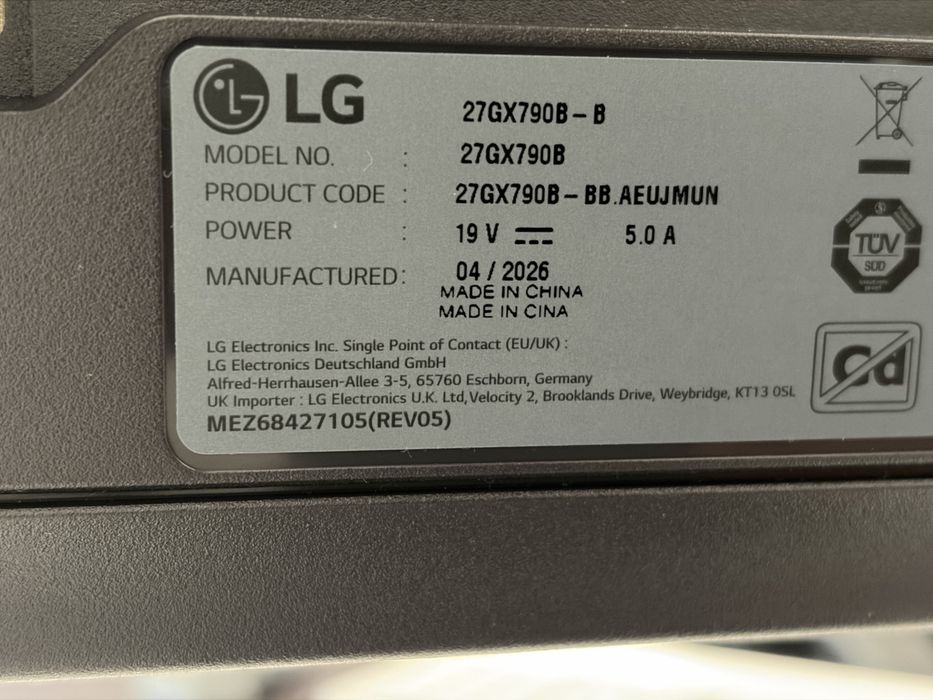 LG UltraGear 27GX790B-B Tandem WOLED - Garantia 10/2029