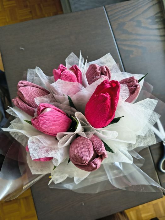 Bukiet jadalny tulipany