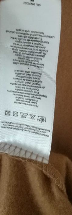 Płaszcz frędzle z paskiem brązowy camel