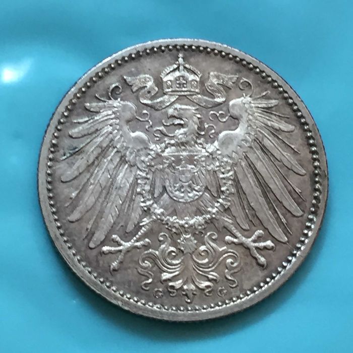 Alemanha 1 MARK 1914-G prata