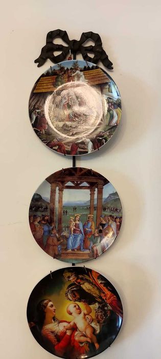 Conjunto de 3 pratos  natalícios VISTA ALEGRE