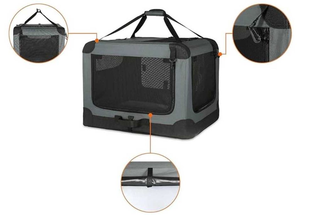 Transportadora para cães, fundo acolchoado