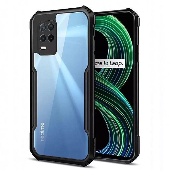 Etui Case Beetle Czarna Ramka do Realme 8 / 8 Pro