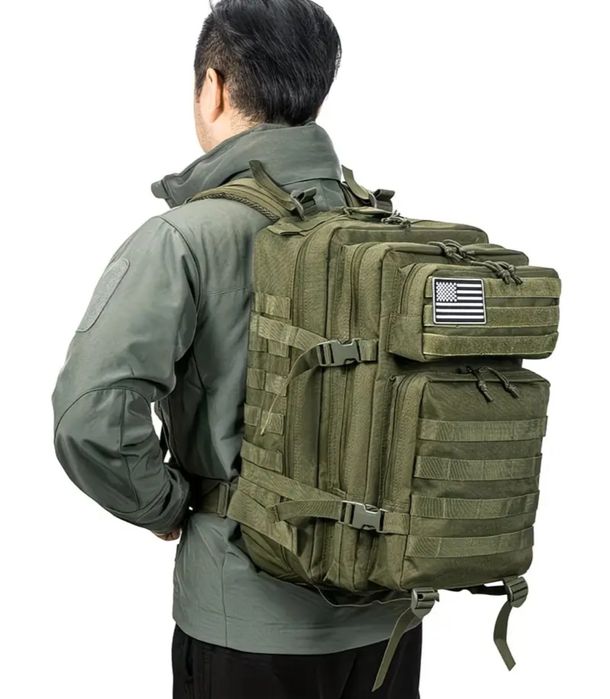 Рюкзак тактический MOLLE 50л. хаки, пиксель