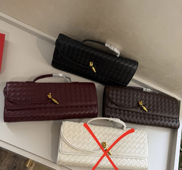 Високоякісна сумка клатч Bottega Veneta плетена