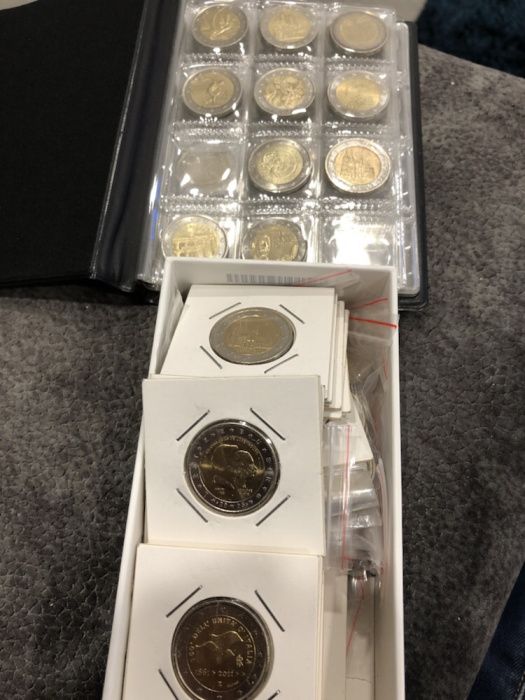 Moedas comemorativas 2€ circuladas