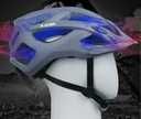 Kask rowerowy Zacro ch01 r. 54-63cm z lampką LED szary