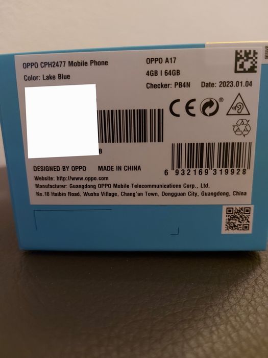 Oppo A17 Azul Oceano #Novo#