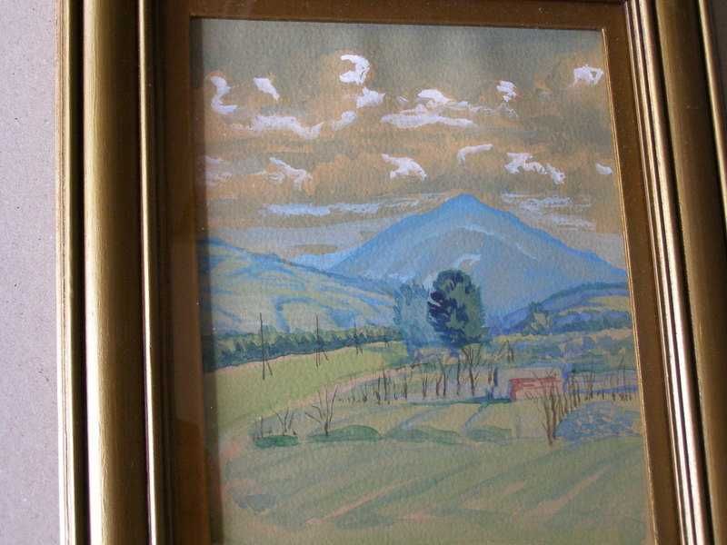 Pejzaż górski - akwarela sygnowana ,1940r.