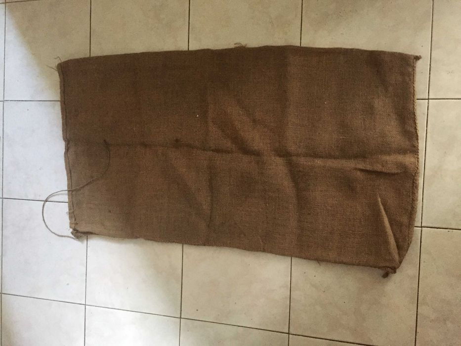 Artigos vintage decoração 2 sacos de serapilheira espresas agrícolas