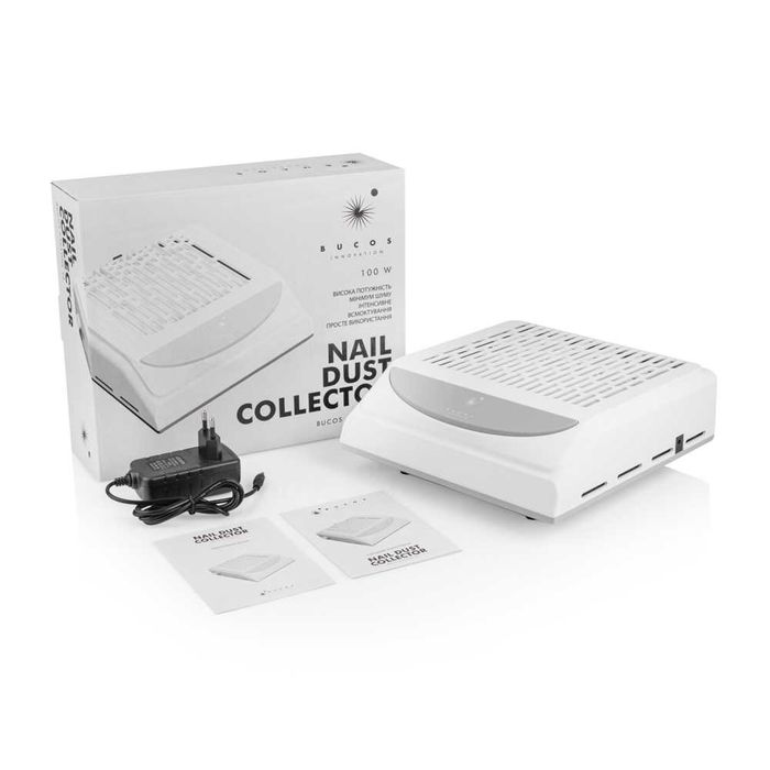 Вытяжка для маникюра Bucos Cyclone V2, 100W (белая) c USB портом