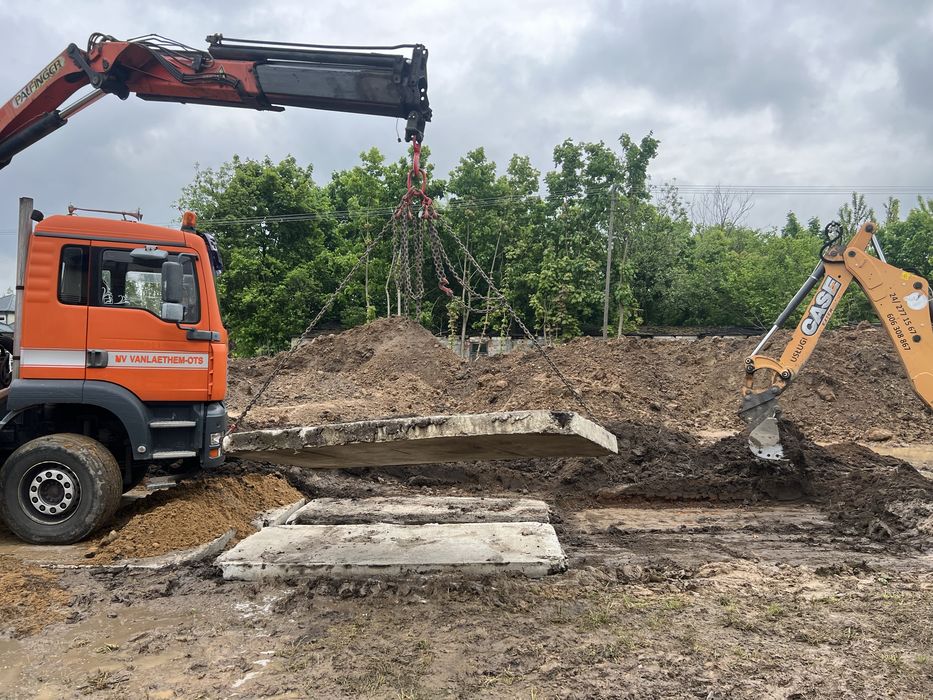 Usługa koparko ładowarką samochod wywrot hds zageszczarka