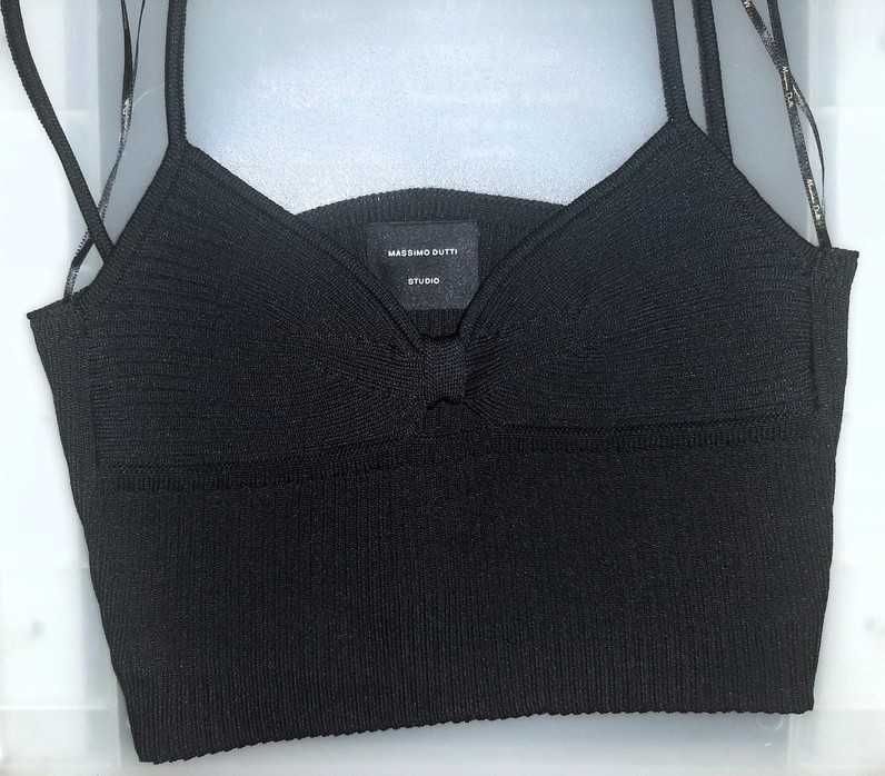 Top preto Massimo Dutti Studio