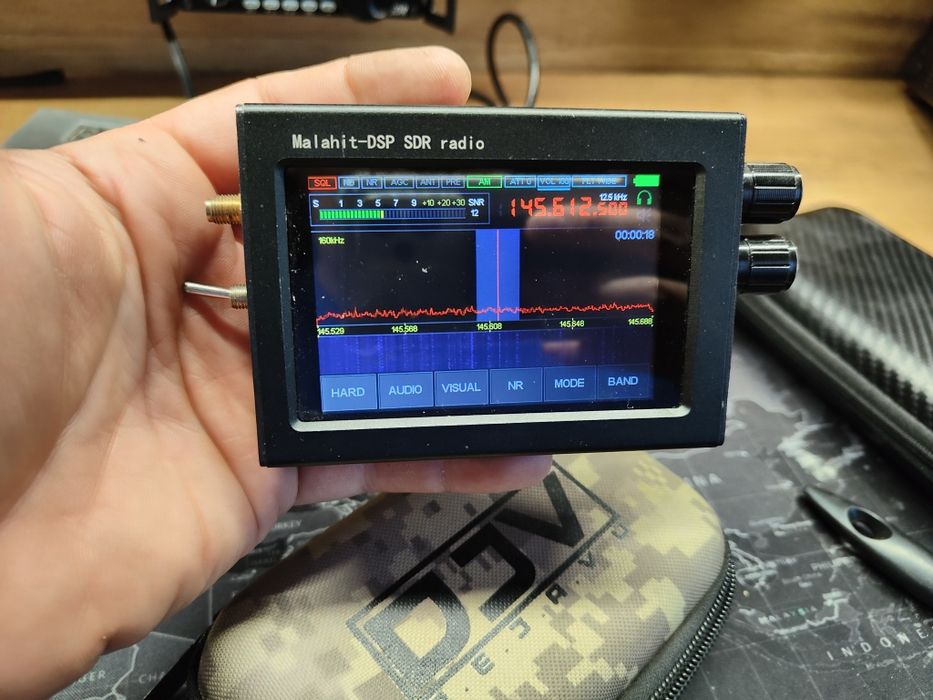 Malachite odbiornik kf hf skaner z wodospadem dsp świetny dotykowy
