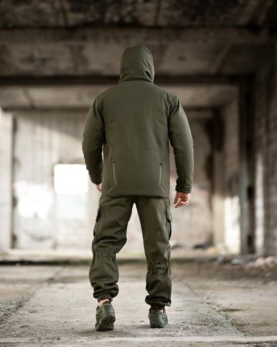 ОЛИВА зимовий чоловічий тактичний Progress 7.62 oliva куртка та штани