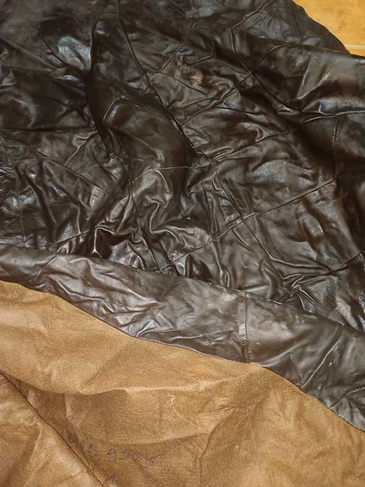 Capa para sofá em pele castanho