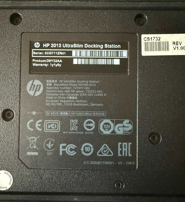 HP 2013 UltraSlim Docking Station - stacja dokująca do laptopa