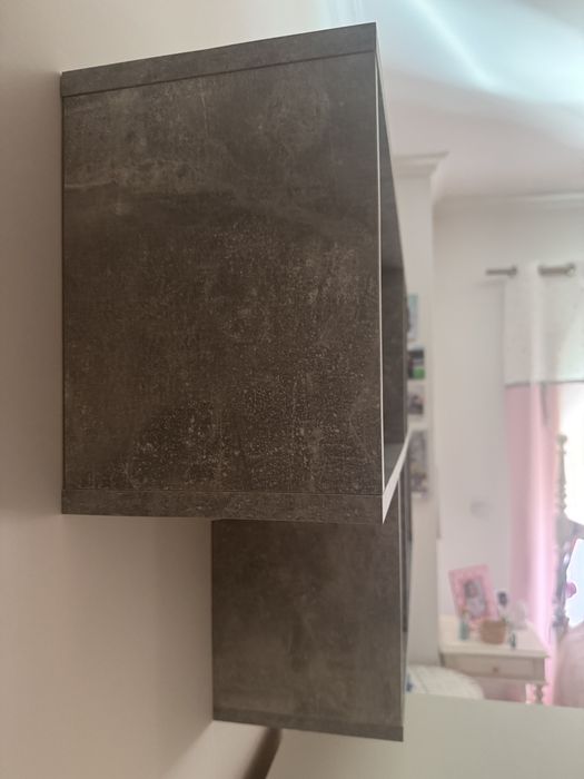 Estante com 4 Nichos Cinza Cimento