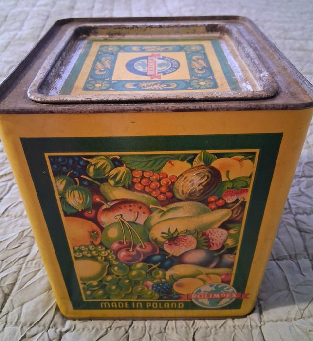 Stara puszka ROLIMPEX na cukierki PRL