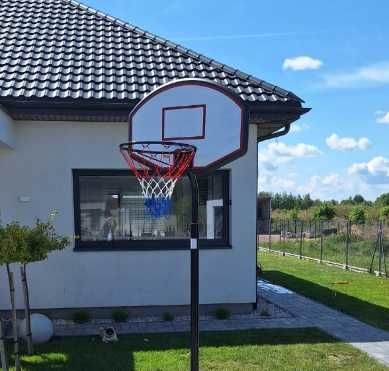 NOWY Kosz Do Koszykówki Stojak Regulowany Tablica Na Kółkach Zestaw Obręcz Siatka Mobilny Do Ogrodu Dla Dzieci Trening Gra  + DOSTAWA 24H