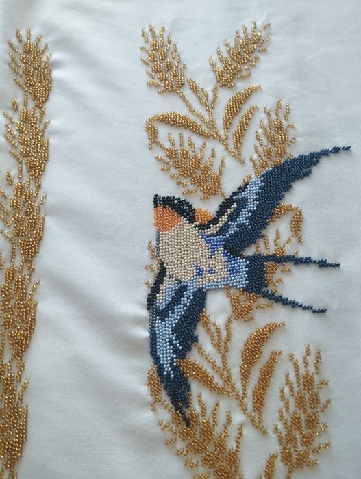 Вишита бісером заготовка для сорочки