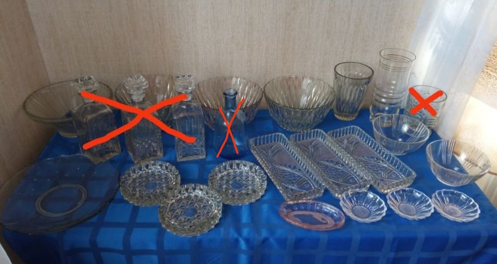 Винтаж.РАСПРОДАЖА.Ваза Салатница Пепельница Блюдо Конфетница и тд