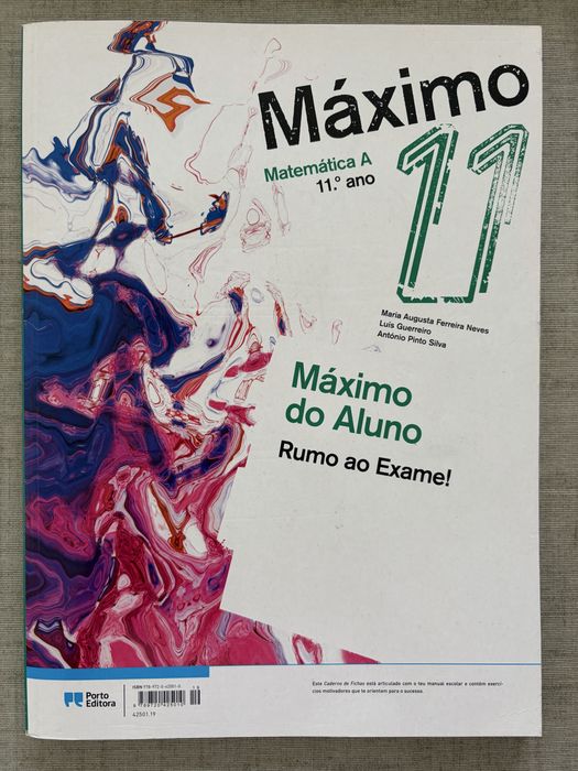 Caderno de Fichas Máximo - Matemática A | 11.º ano (Porto Editora)