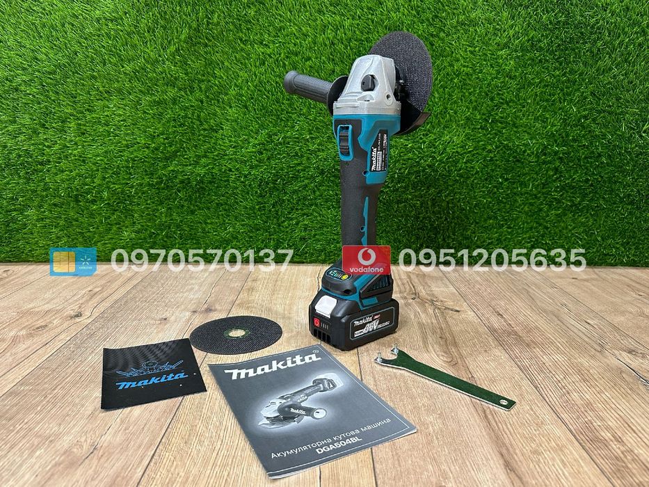 Makita 3в1 Набір Болгарка DGA504 Шуруповерт DHP485 Гайковерт DTW850BL