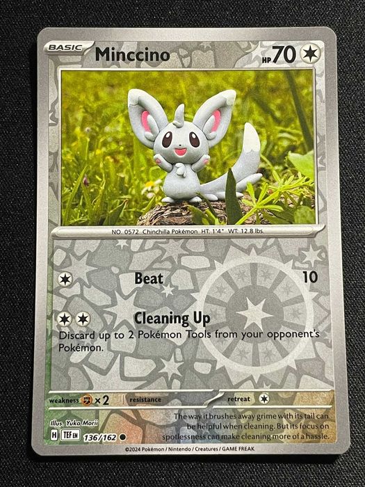 Carta Pokémon Minccino 136/162 Temporal Forces