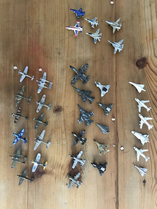 Coleção de mini aviões