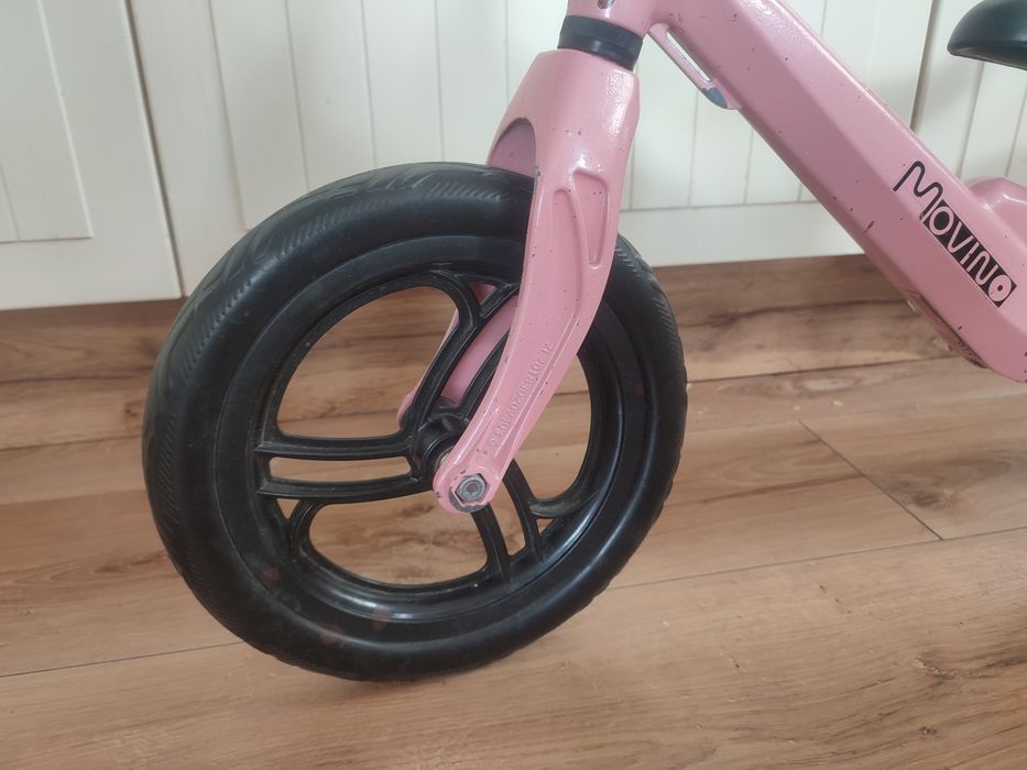 Rowerek rower biegowy Movino magnesium pro różowy bardzo lekki  2,2 kg