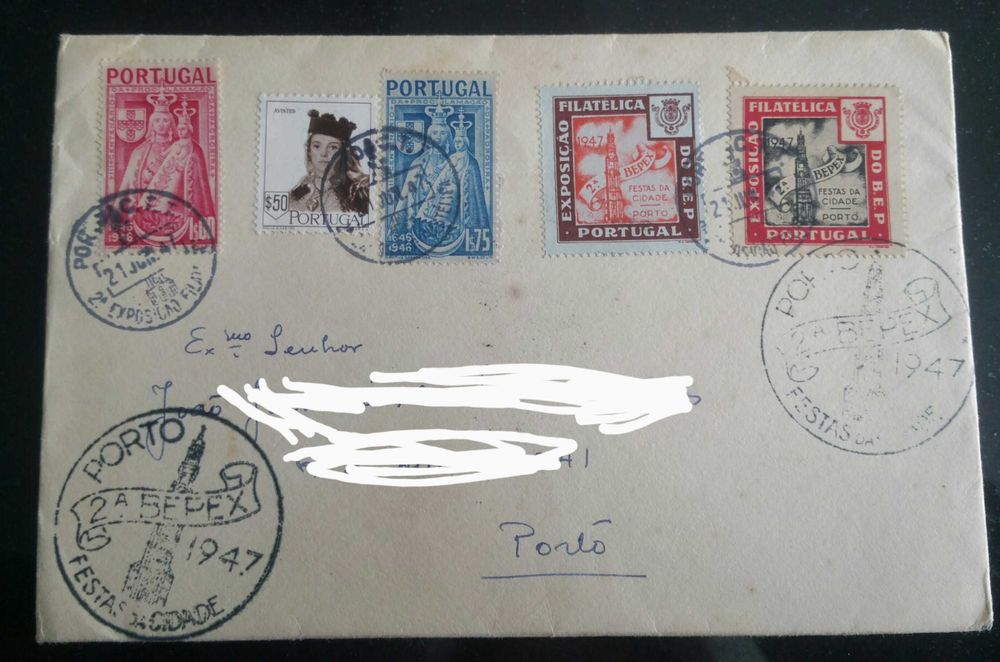 Filatelia selos Portugal Bepex 1947