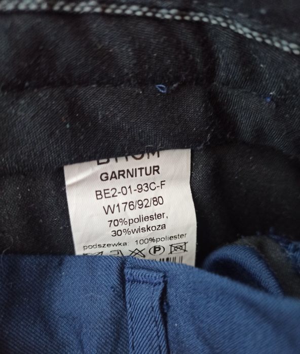 Granatowy garnitur slim fit Bytom
