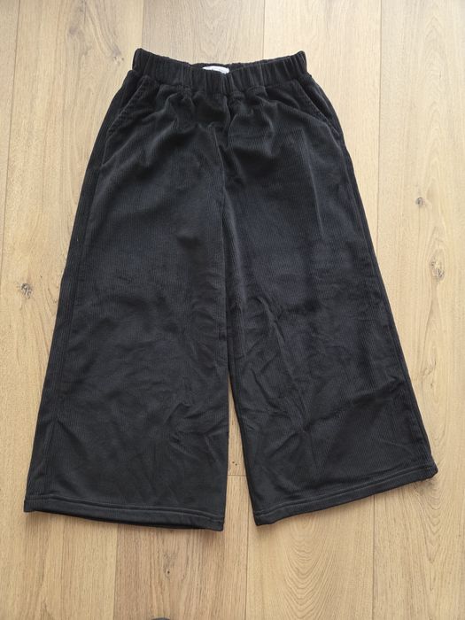 Spodnie wide leg czarne r. 122