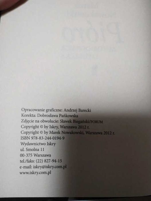 Pióro: Autobiografia Literacka - Marek Nowakowski