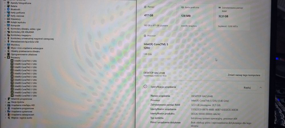 Laptop Accer Travel Mate IP