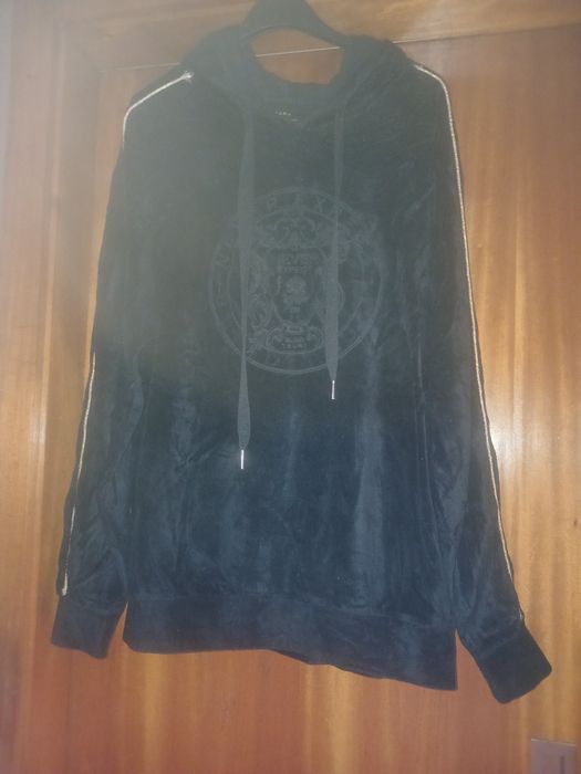 Camisola de capucho preta zara