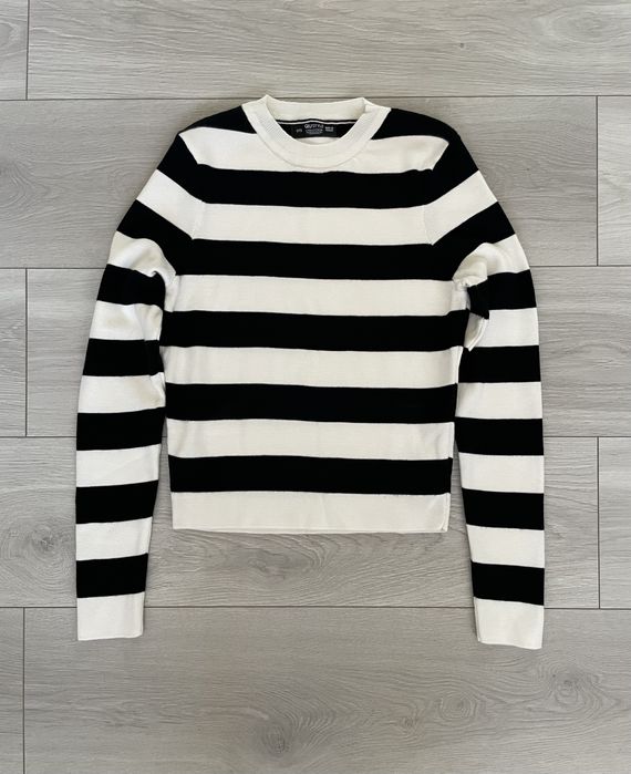 Вкорочений джемпер кофта в смужку