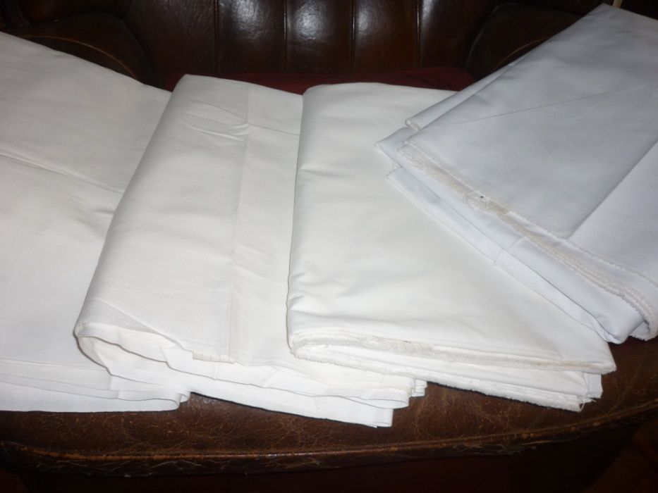 White and African Fabric Pieces