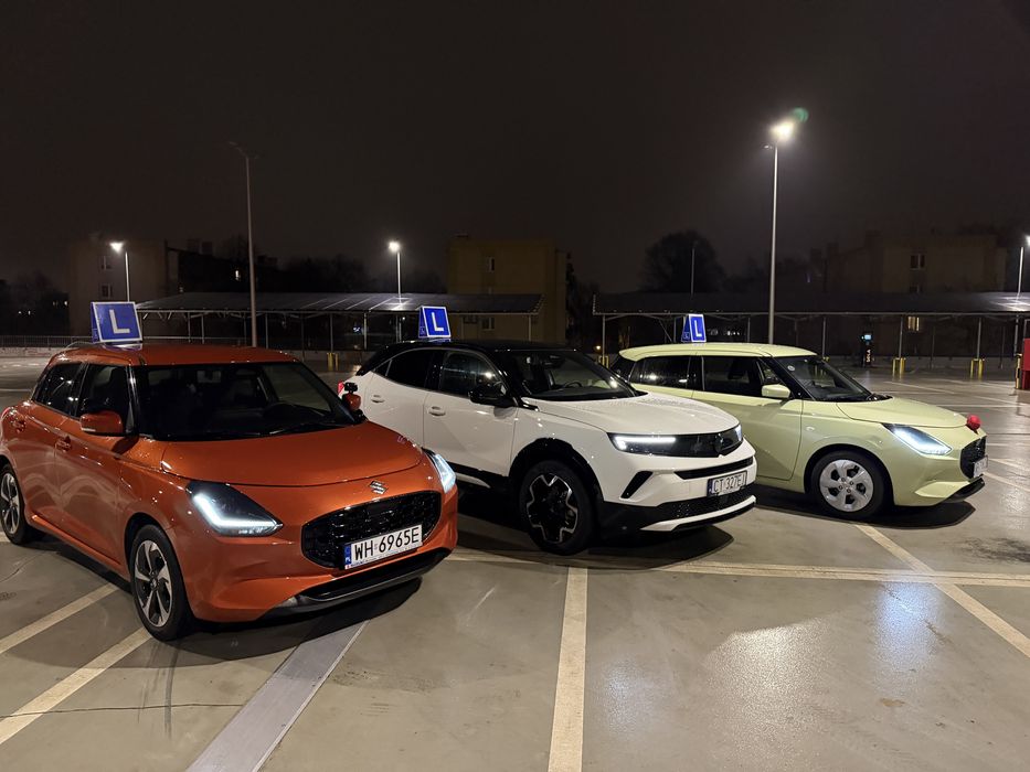 Jazdy doszkalające, nauka jazdy – Opel Mokka 2025 i Suzuki Swift 2025